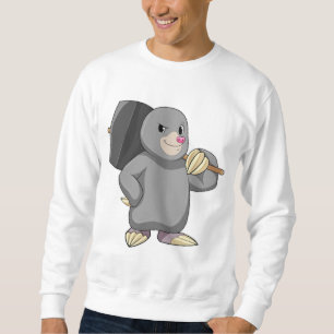 Mole als Handyman mit Hammer Sweatshirt