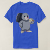Mole als Handyman mit Hammer T-Shirt (Design vorne)