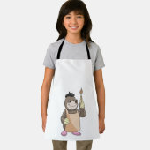 Mole als Maler mit Pinsel Schürze (Insitu)