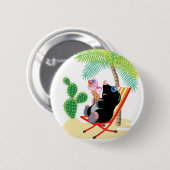 Mole am Strand Button (Vorne & Hinten)