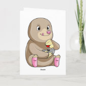 Mole as Gamer mit Joystick Karte (Rückseite)