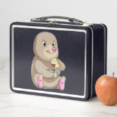 Mole as Gamer mit Joystick Metall Brotdose (Beispiel)