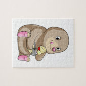 Mole as Gamer mit Joystick Puzzle (Horizontal)