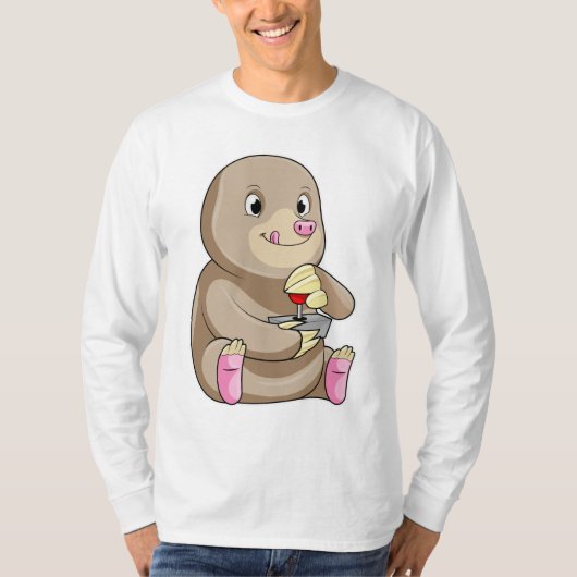 Mole as Gamer mit Joystick T-Shirt (Vorderseite)