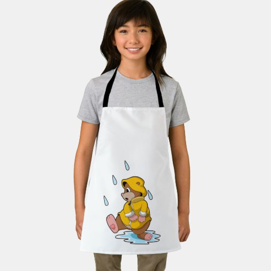 Mole at Rain with Raindrops Schürze (Insitu)