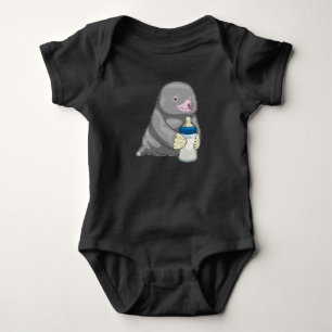 Mole Baby Flasche Milch Strampler