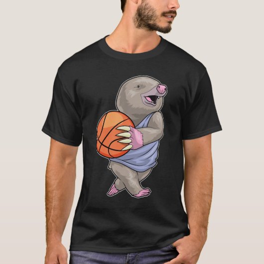 Mole Basketball-Spieler Basketball T-Shirt (Vorderseite)