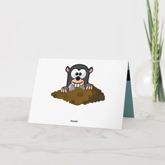 Mole Cartoon Karte (Rückseite)