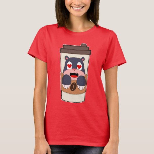 Mole Coffee to go T-Shirt (Vorderseite)