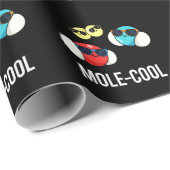 Mole-Coole Funny Molecule Pun Dark BG Geschenkpapier (Rolleneckpunkt)
