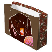 Mole Custom Gift Bag Große Geschenktüte (Rückseite Schrägansicht)