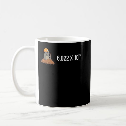 Mole Day Avogadro's Number Funny Chemistry Mole Kaffeetasse (Links)
