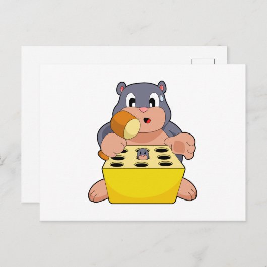 Mole Game Postkarte (Vorne/Hinten)