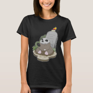 Mole Halloween Grabstein Candle T-Shirt