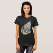 Mole Halloween Grabstein Candle T-Shirt (Vorne ganz)