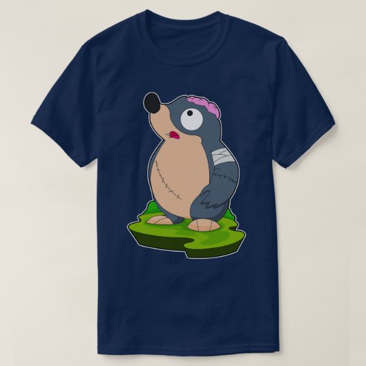 Mole Halloween Zombie T-Shirt (Design vorne)