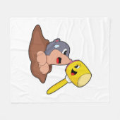 Mole Hammer Fleecedecke (Vorderseite (Horizontal))