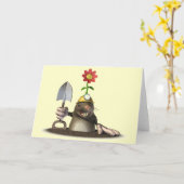 Mole in einem Loch Karte (Gelbe Blume)
