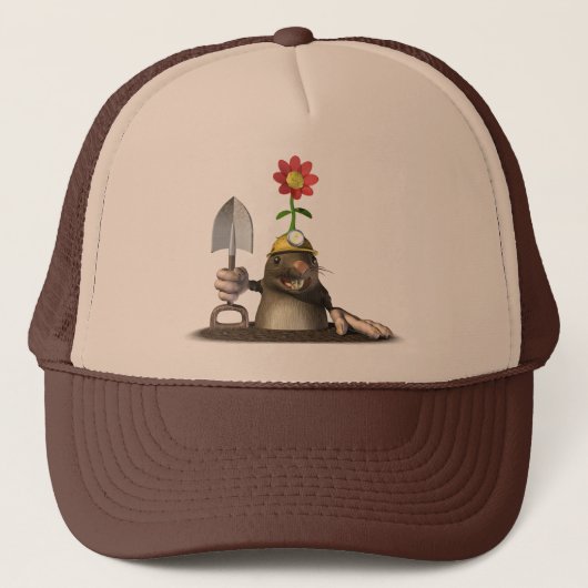 Mole in einem Loch Truckerkappe (Vorderseite)