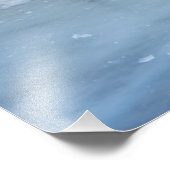 Mole in Warnemuende (Deutschland) im Winter Fotodruck (Ecke)