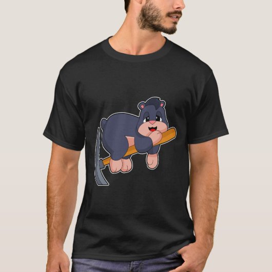 Mole Miner Pickaxe T-Shirt (Vorderseite)