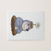 Mole mit Daisy-Blume Puzzle (Horizontal)