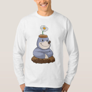 Mole mit Daisy-Blume T-Shirt