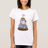 Mole mit Daisy-Blume T-Shirt (Vorderseite)