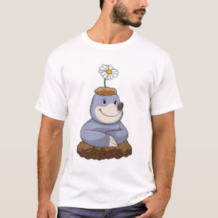 Mole mit Daisy-Blume T-Shirt