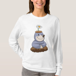 Mole mit Daisy-Blume T-Shirt