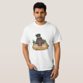 Mole mit Molehill & Hat T-Shirt (Vorne ganz)