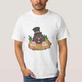 Mole mit Molehill & Hat T-Shirt (Vorderseite)