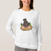 Mole mit Molehill & Hat T-Shirt (Vorderseite)