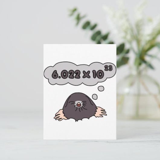 Mole Postkarte (Stehend Vorderseite)