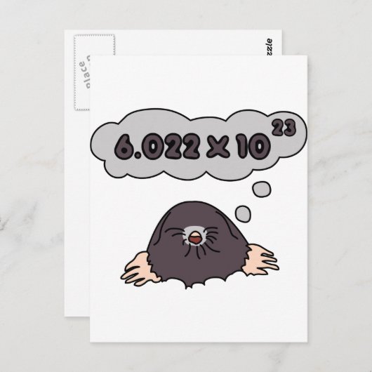 Mole Postkarte (Vorne/Hinten)