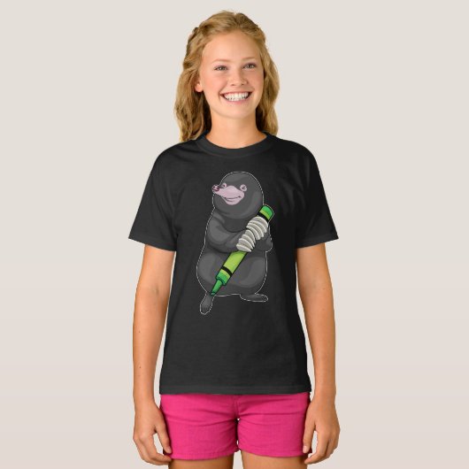 Mole Pupil Crayon School T-Shirt (Vorne ganz)
