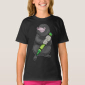Mole Pupil Crayon School T-Shirt (Vorderseite)
