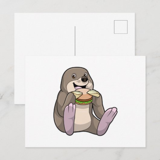 Mole Restaurant Burger Postkarte (Vorne/Hinten)