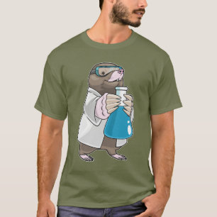 Mole Scientist Teströhre T-Shirt