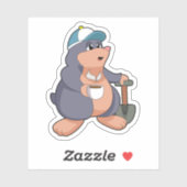 Mole Shovel Aufkleber (Blatt)