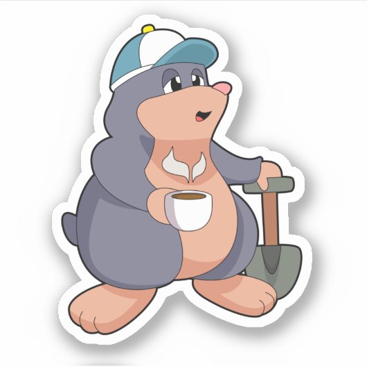 Mole Shovel Aufkleber (Vorderseite)