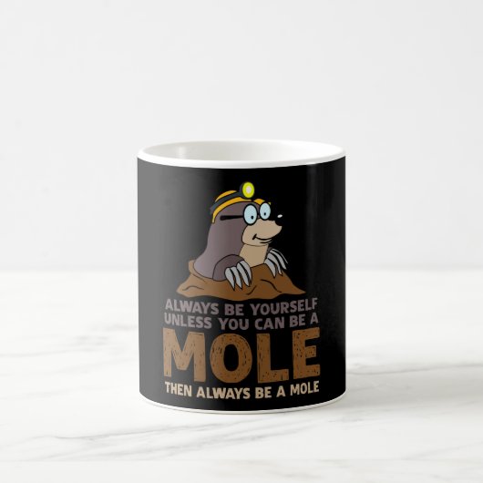 Mole sind immer selbst Mondfische Kaffeetasse (Mittel)
