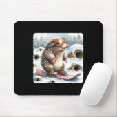 Mole Snowboarden mit Brillen. Snowboard Snowboarde Mousepad (Mit Mouse)