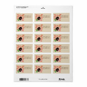Mole Spring Strawberries Custom Shipping Labels Adressaufkleber (Vorne)