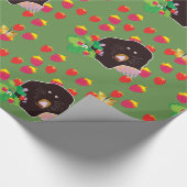 Mole Strawberries Wrapping Paper Geschenkpapier (Ecke)