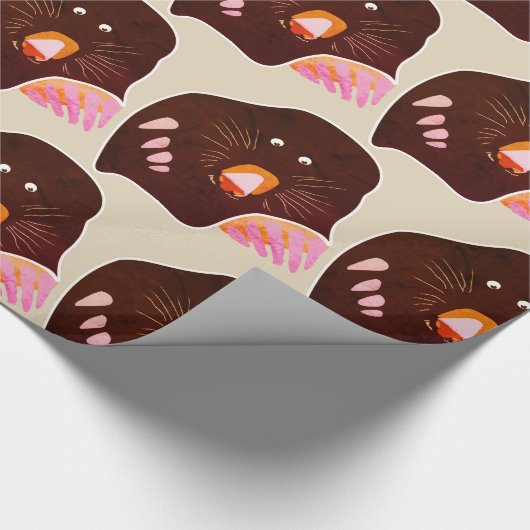 Mole Zeichne Wrapping Paper Geschenkpapier (Ecke)