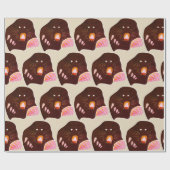 Mole Zeichne Wrapping Paper Geschenkpapier (Flach)