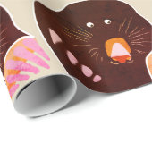 Mole Zeichne Wrapping Paper Geschenkpapier (Rolleneckpunkt)