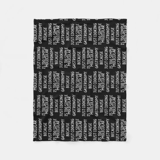 Molecular Gastronomy Kitchen Science Chemistry Fleecedecke (Vorderseite)