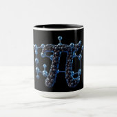 Molecular Pi Day Chemistry Science Coffee Tasse (Zentrum)
